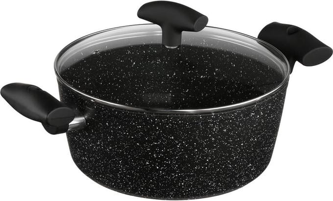 Pan Aluminium 24 cm zwart zwart