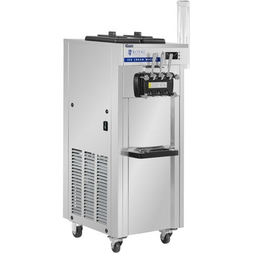 Softijsmachine - 18 l/u - 1500 W - 2 smaken + mix van beide - voorkoeling - Royal Catering RCSI-28