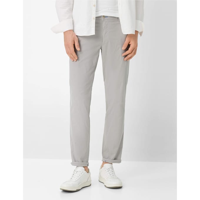 Brax Heren Chino  Style FABIO IN PLATIN, lichtgrijs, maat 42/32