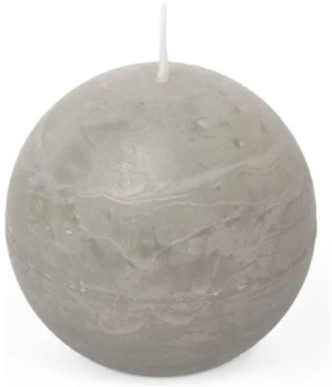 Bolkaars rustiek d8 cm lichtgrijs Spaas