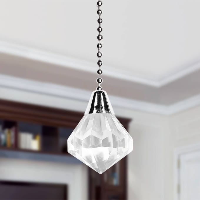 Westinghouse acryl diamanttrekketting in chroom