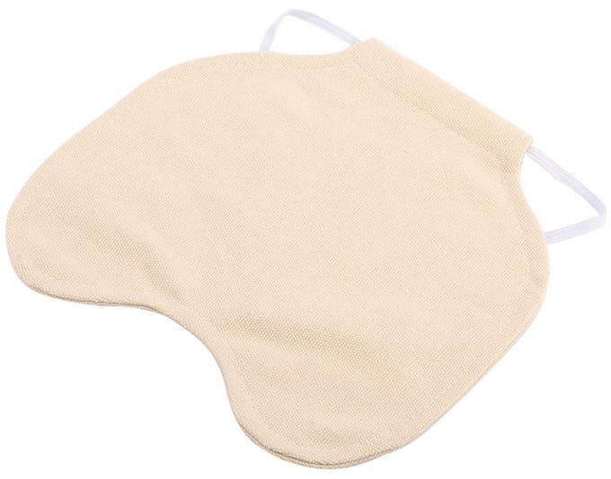 Dailygoods- Rugvleugelbescherming hoogwaardig doek - Hen schort - Kaki - 20 x 19,5