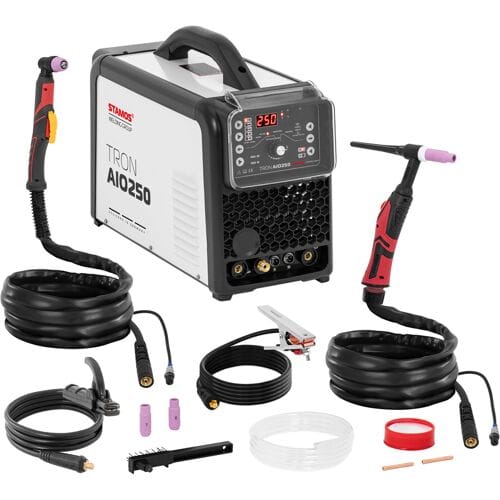 Stamos Combinatielasapparaat - TIG AC DC - MMA - 250 A - CUT 50 A - Inschakelduur 60% - Puls 10021503