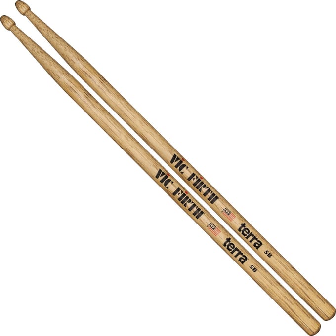 Vic Firth 5BT Terra drumstokken hickory met houten tip
