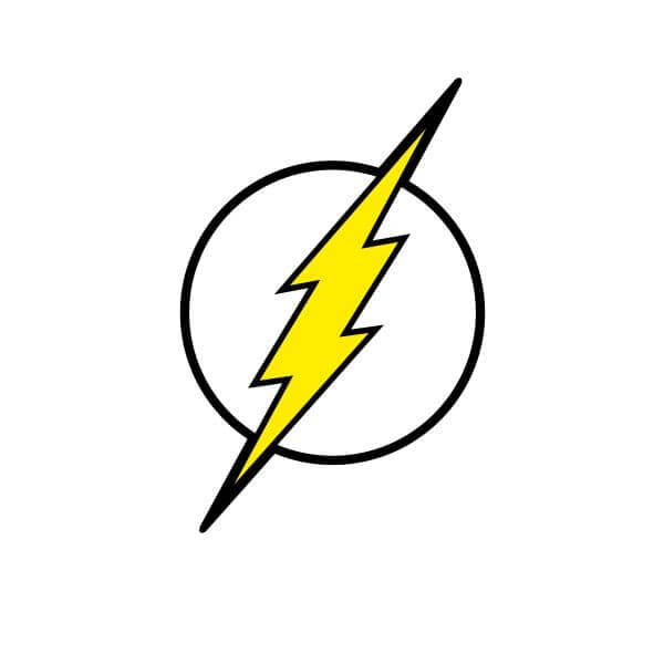 Justice League Flash Logo Women's T-Shirt - White - XL