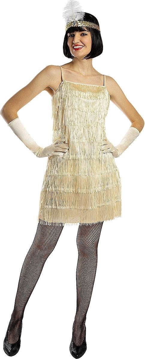 Funidelia | 1920s Flapper Kostuum voor vrouwen - Maat: M - Goud