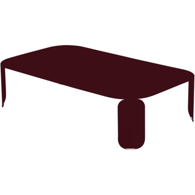 Fermob Bebop Tafel rechthoekig - B9 zwarte kers - H 29 cm