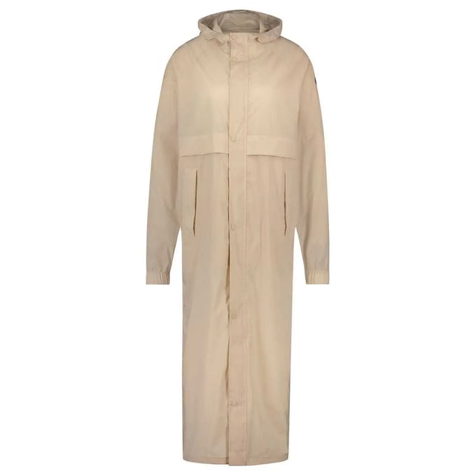 AGU Packable Parka - Regenjas - Unisex - Beige - M - Winddicht en Waterdicht Poray 5000 - Oversized fit - Gerecycled polyester - Ademend - Verstelbare capuchon