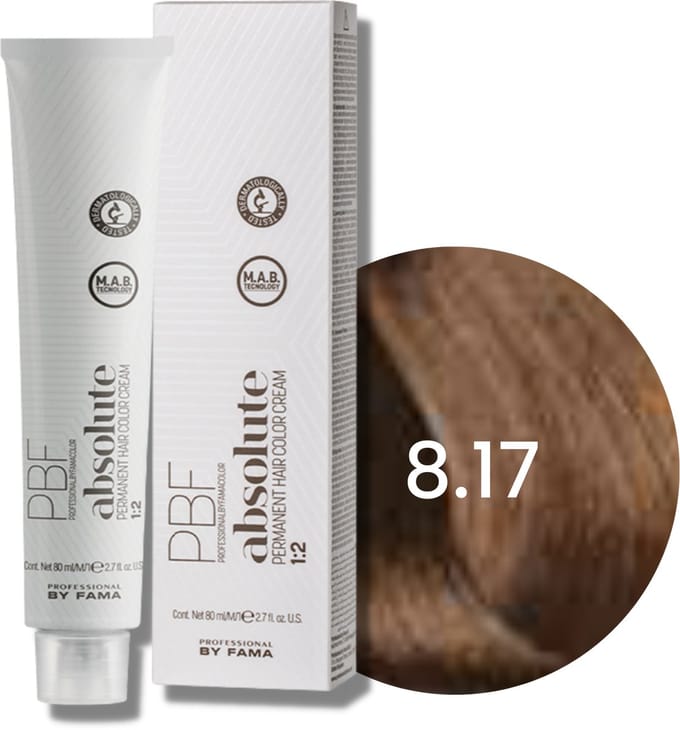 BY FAMA ABSOLUTE professionele permanente haarkleuring 80 ml | 8.17