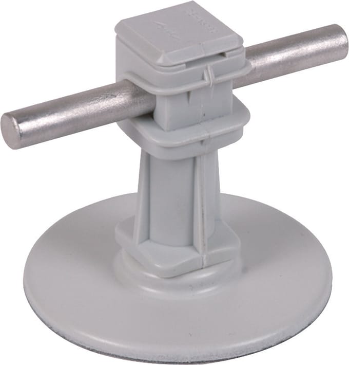 Dehn Dakstroomgeleiderhouder H 36mm Grijs Met Zelfklevende Pad D 67mm - 297110