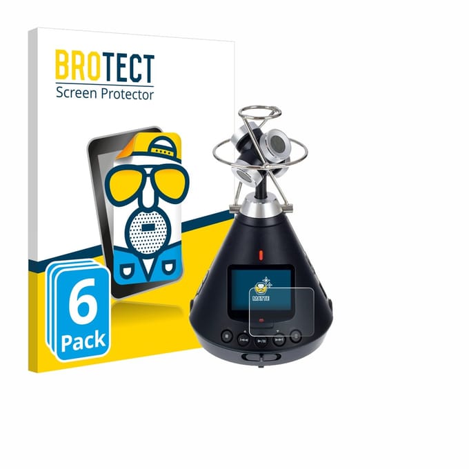 BROTECT - Screenprotector voor Zoom H3-VR - Folie Beschermfolie matte 6 Stuks