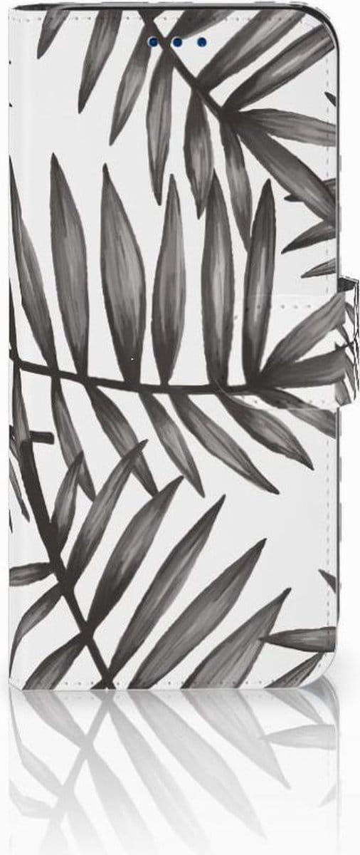 Samsung Galaxy S8 Hoesje Leaves Grey