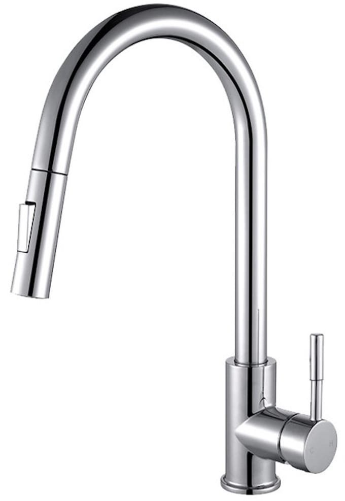 M-88117 Keukenkraan - 40 cm Hoog - RVS - Kleur: Chroom
