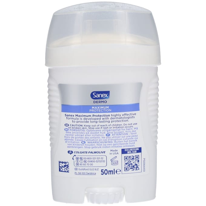 Sanex Dermo Maximum Protection 96h Anti-transpirant Deodorant Stick 50
