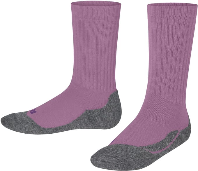 FALKE Active Warm dik ademend wol functioneel materiaal sokken kinderen roze - maat 27-30