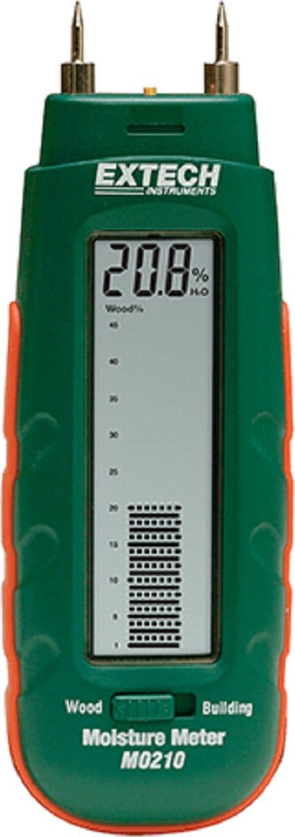Extech MO210 - vochtmeter - zakformaat - met pinnen - analoge bargraph - hout - bouwmateriaal