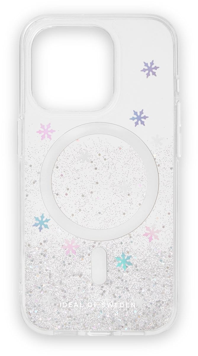 iDeal of Sweden Clear Case Premium MagSafe geschikt voor Apple iPhone 15 Pro Snow Flake