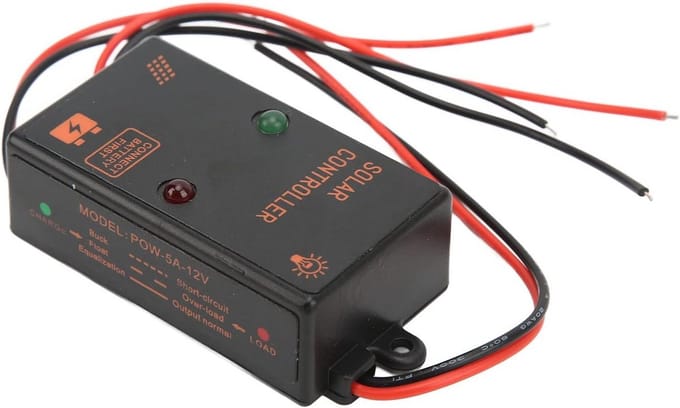Solar Laadregelaar - PWM Controller - Energie Systeem - Automatische Spanning - 5A - Zwart