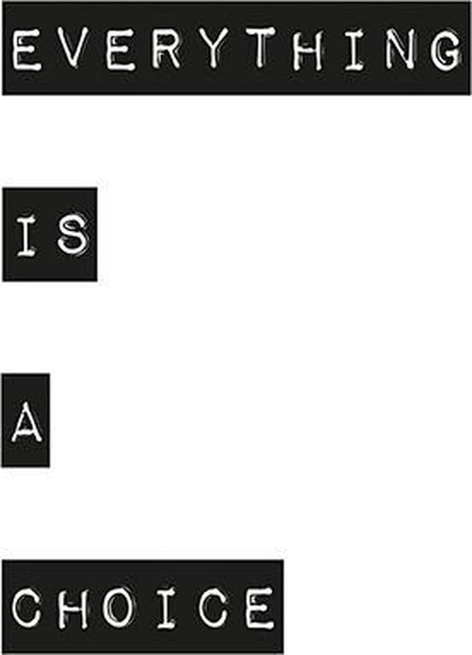 Poster Everything is a choice - 30x40cm - WALLLL
