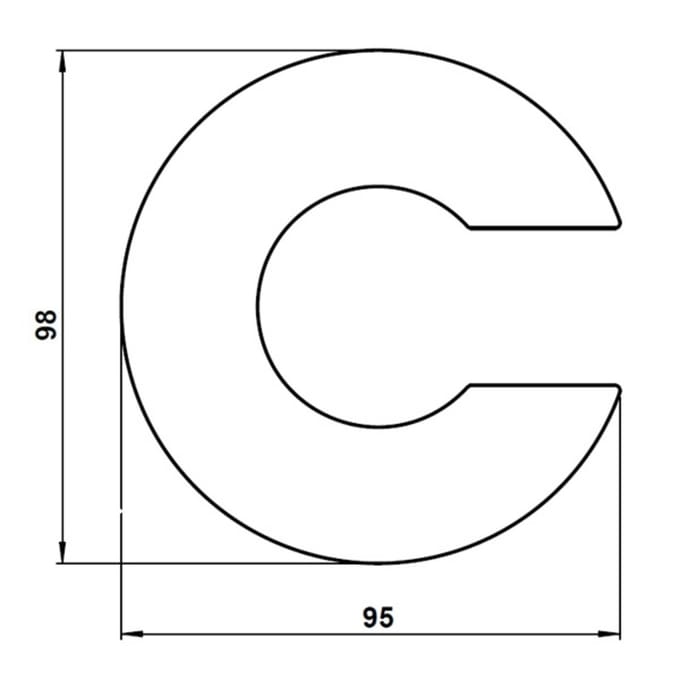 Albert Leuchten Huisnummer - letter c