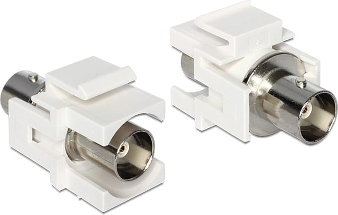 Keystone module BNC (v) - BNC (v) / wit