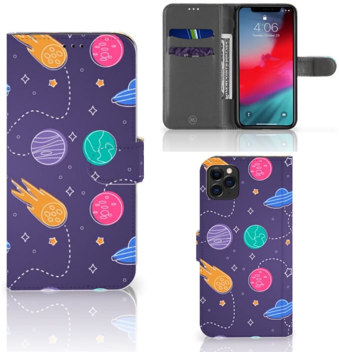 Apple iPhone 11 Pro Max Wallet Case met Pasjes Space