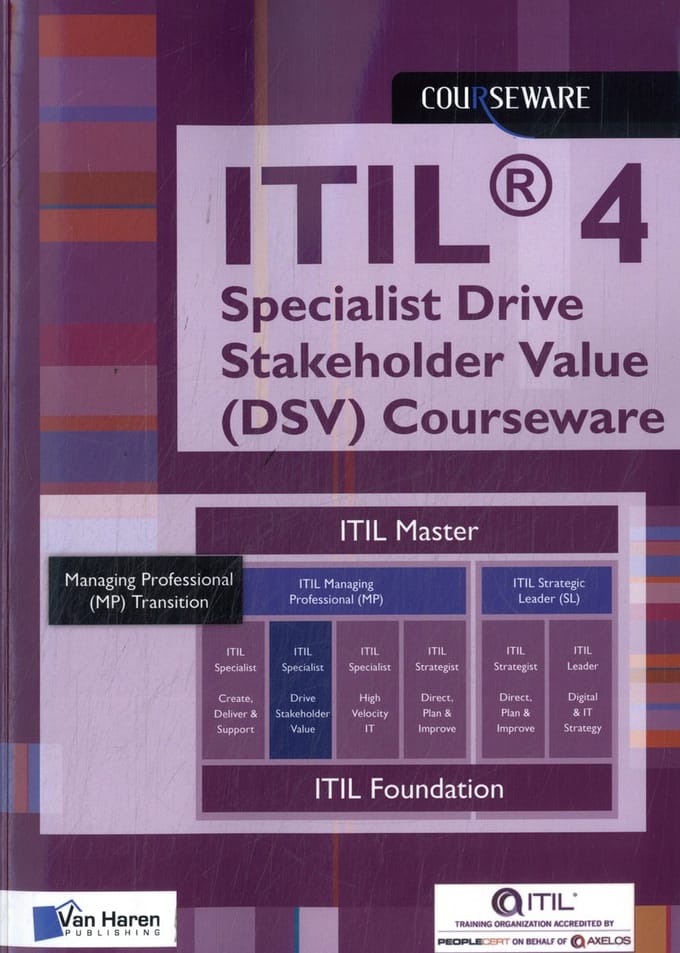 Itil® 4 Specialist Drive Stakeholder Value (Dsv) Courseware - Courseware - Van Haren Learning Solutions