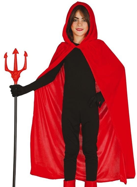 Cape Rouge à Capuche Diable Vampire 100cm black
