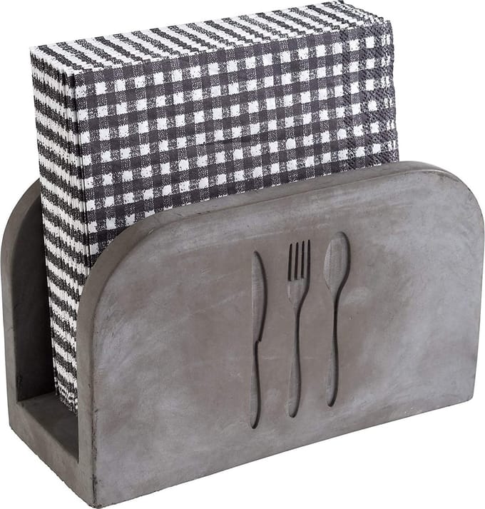 ELEMENT beton servettenhouder, voor ca. 50 servetten, 16 x 7,5 x 10 cm