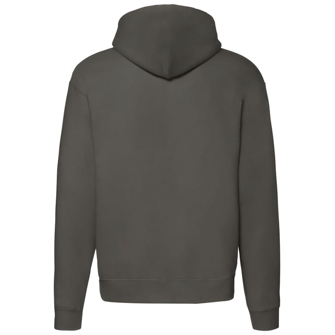Fruit of the Loom Heren Premium Full Zip Hoodie (Houtskool)