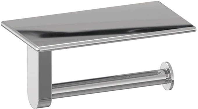 Brauer Toiletrolhouder met planchet chroom