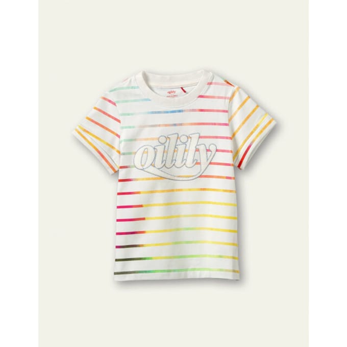 Oilily Tuk - T-Shirt - Jongens - Wit - 110/5yr