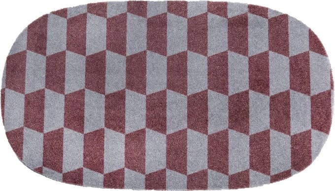 MD Entree - Design mat - Universal - Oval Hexagon - Vloerkleed - Antislip - Machine wasbaar - 67 x 120 cm