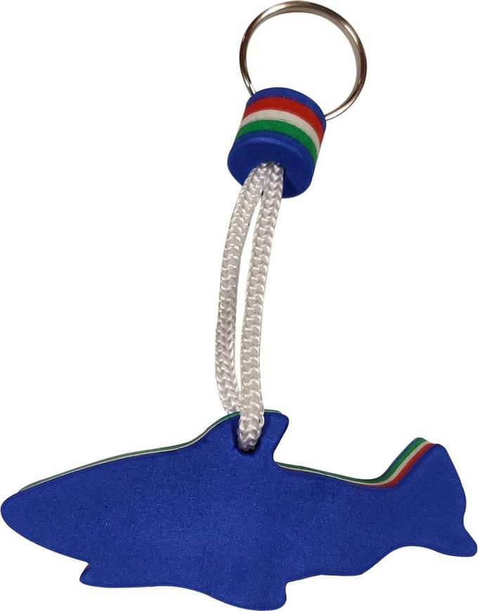 Go Go Gadget - Drijvende Sleutelhanger - Foam - Floatable keychain - Watersport - 1 stuk - Haai - Blauw