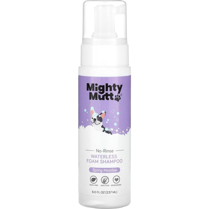 Waterloze Schuimshampoo, Honden, Lenteweide, 237Ml(8 fl oz) gray
