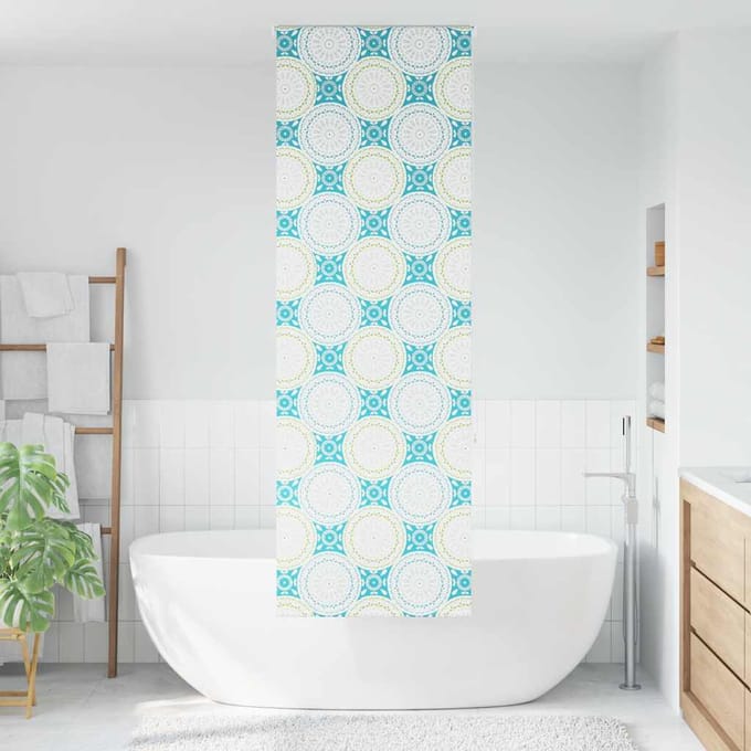 vidaXL - Doucherolgordijn - 80x240 - cm - stofbreedte - 76 - cm
