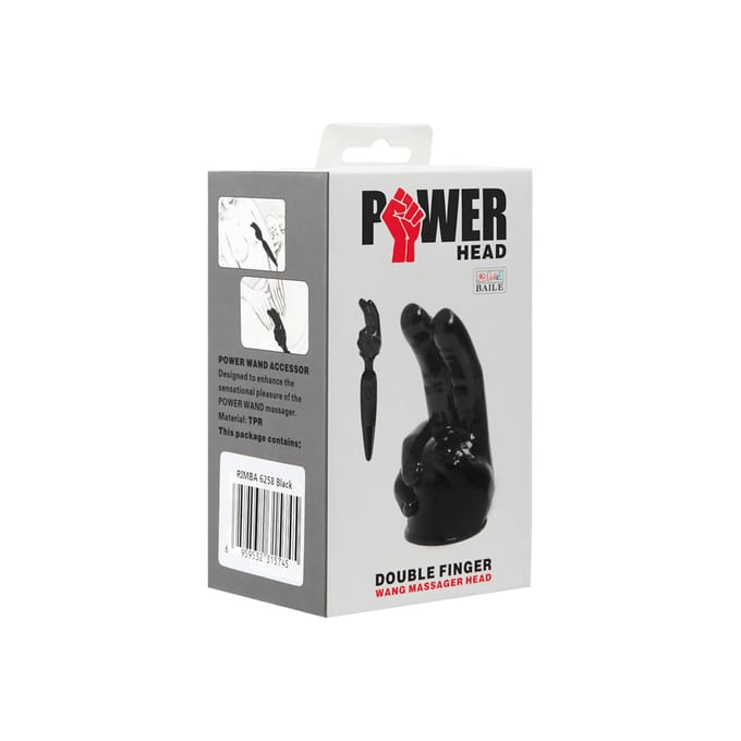 POWER Wand Vibrator Opzetstuk Double finger