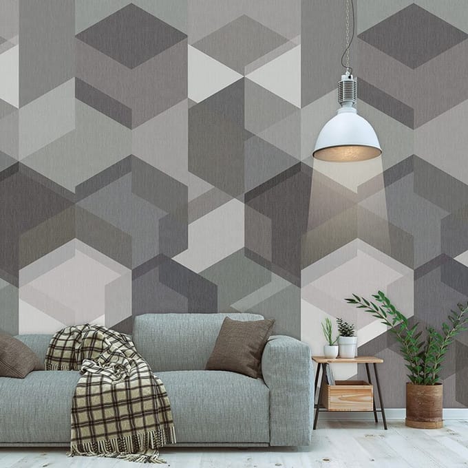 INGK Behang - Timeless - Hexa Dark