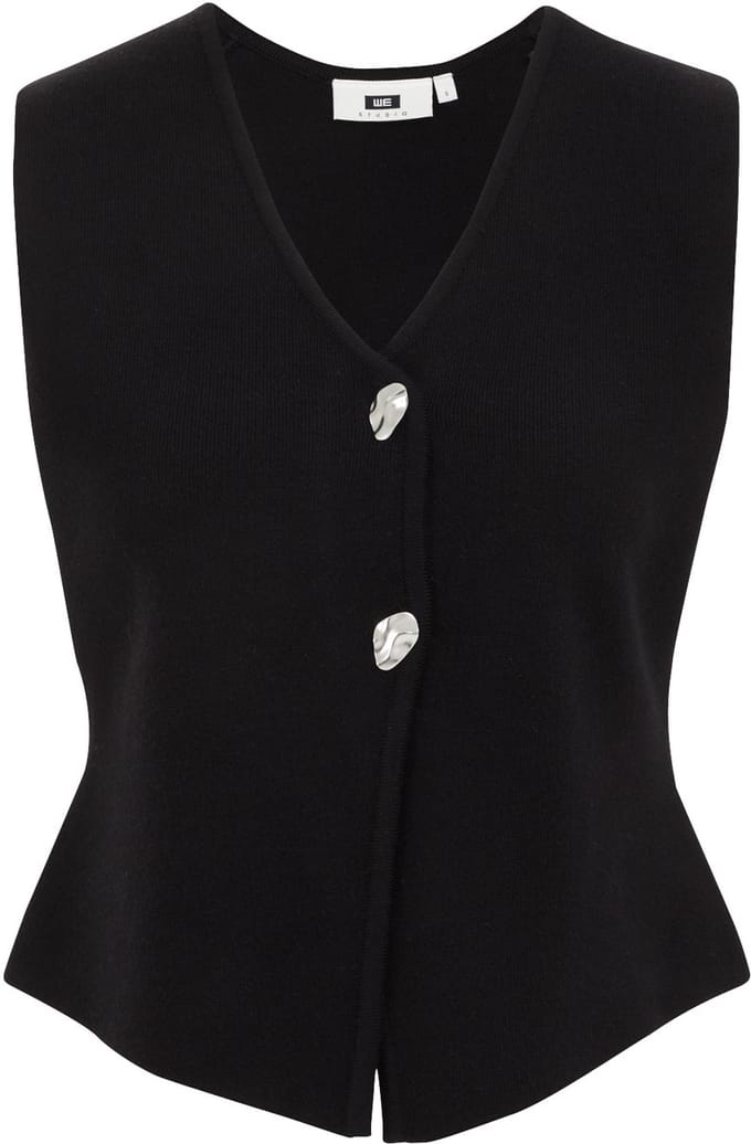 We Fashion Gilet Black Größe: M | Cardigans Outlet | Damen | Schwarz