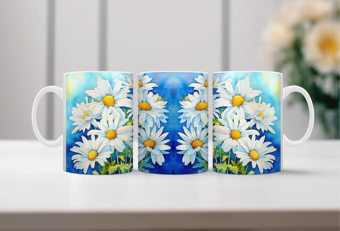 Auqarel koffiemok Bloemenpracht 3