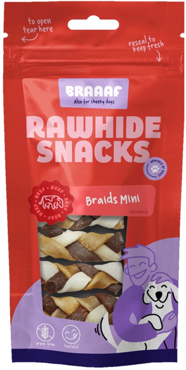 Braaaf Twister Braids – Hondensnacks – Hondensnoepjes – Hondenkoekjes – 5st