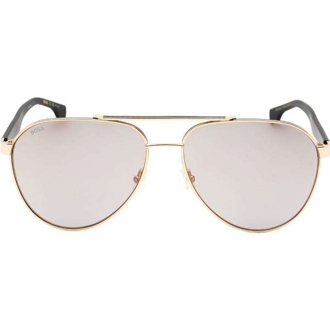 Hugo Boss Aviator Heren Goud Zwart Goud Spiegel BOSS 1485/S