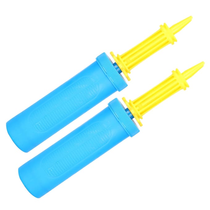 2 stuks Luchtbalpompen 2-weg Plastic Draagbare Handpomp voor Inflatieapparatuur blue