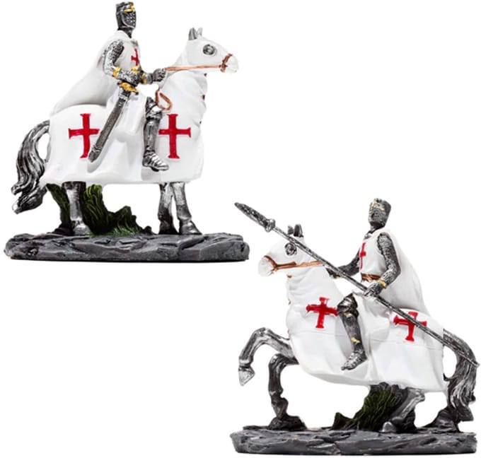 Ridder Set Ridders op paarden Figuur Ridder van de Kruistochten (set)