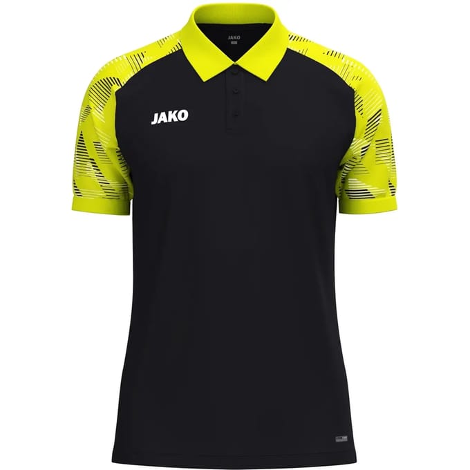 Jako Sonic Polo Kinderen - Zwart / Fluogeel | Maat: 164