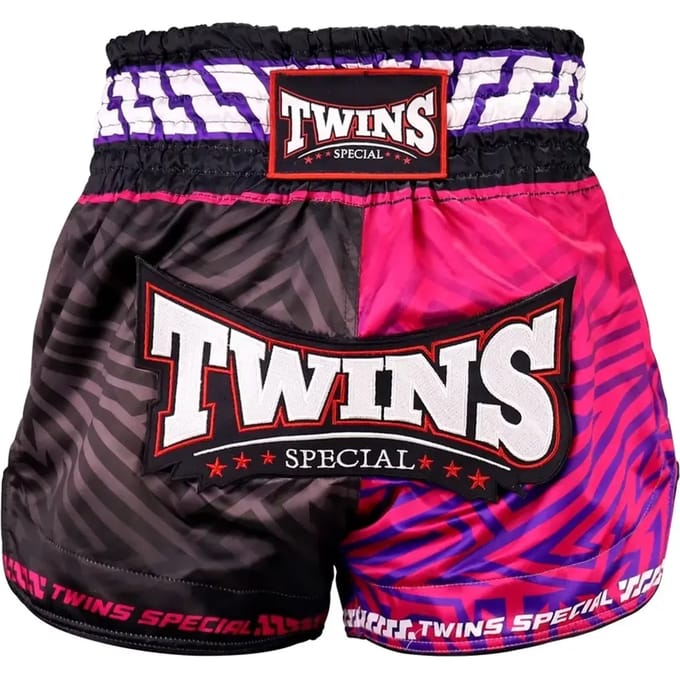 Twins Special TTBL Maze - Muay Thai short - S - Roze / Zwart