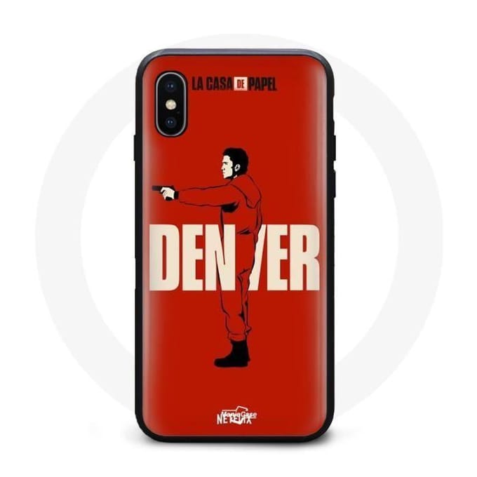 Coque - La Casa De Papel - Denver - Souple - Rouge - iPhone XS Max