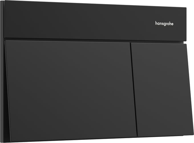 Hansgrohe IFrame Element E Bedieningsplaat - 23x15cm - dualflush - mat zwart