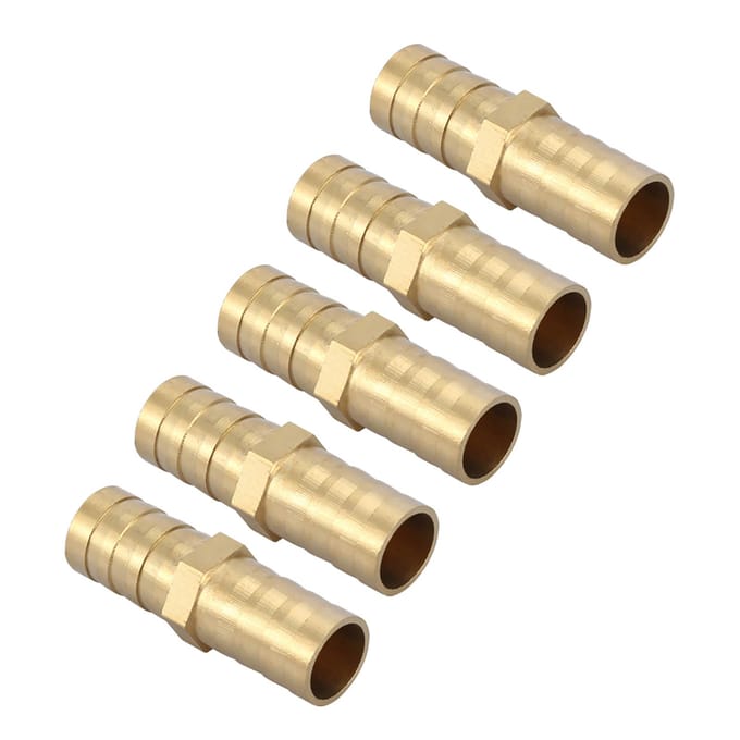 Messing Tapse Rechte 2-weg Pijpconnector Buisklem Fitting 681012141620mm 10mm(5pcs)