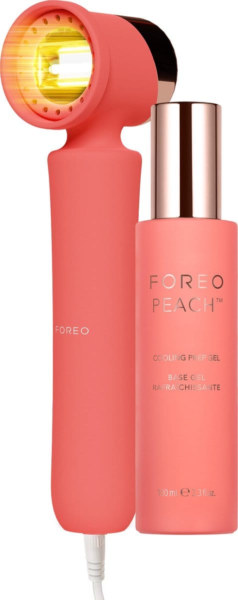 FOREO PEACH 2 Peach IPL ontharingsapparaat + kalmerende IPL PEACH Cooling Prep Gel